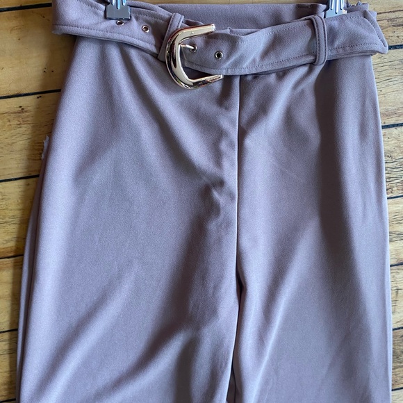 Flare Tan Pants - Picture 3 of 5